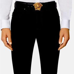 Versace Reversible Medusa Leather Belt